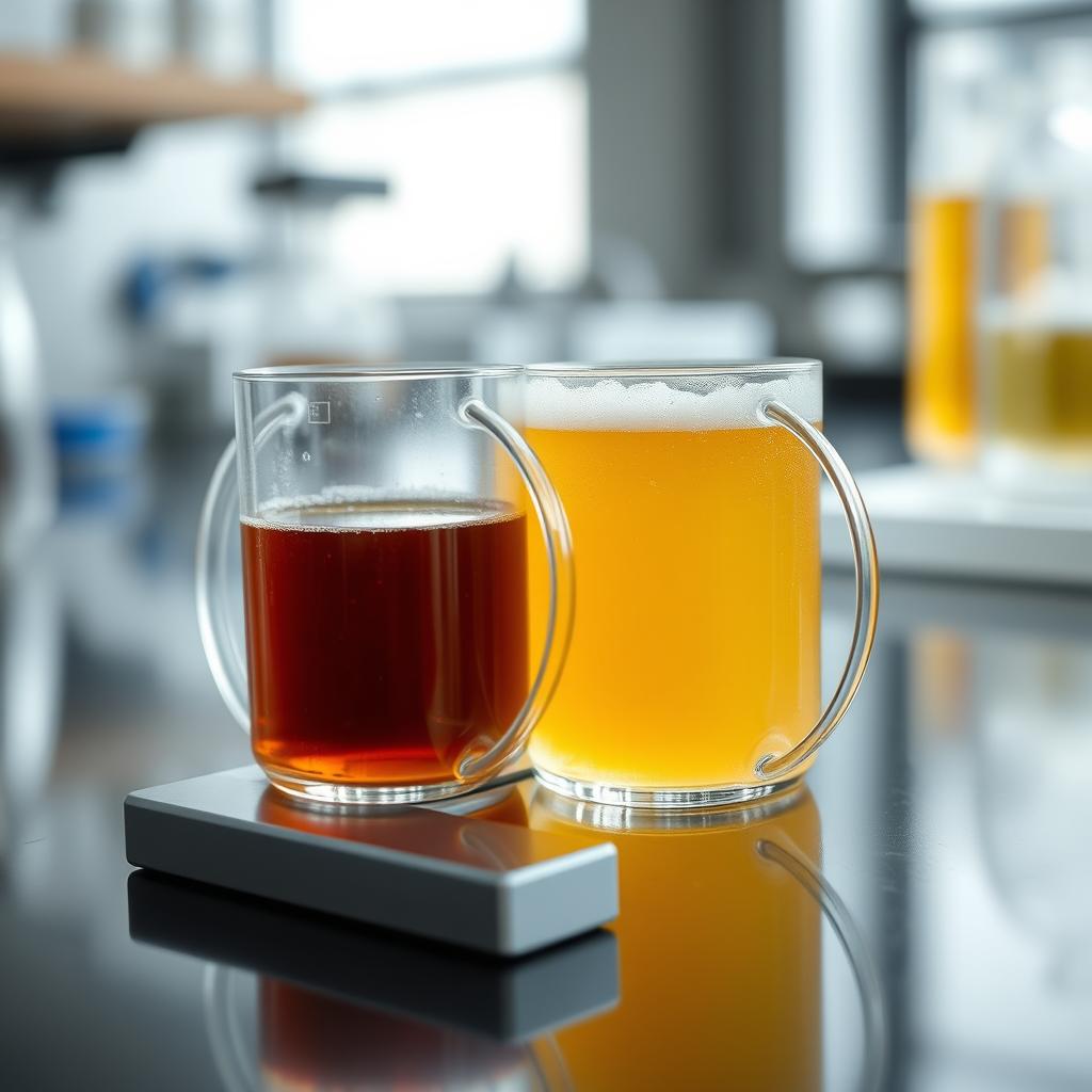 Ale and lager yeast cultures in petri dishes showing the biological foundation of hybrid fermentation
