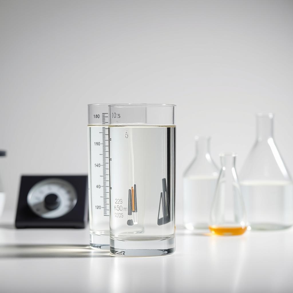 Water chemistry setup with hydrometer