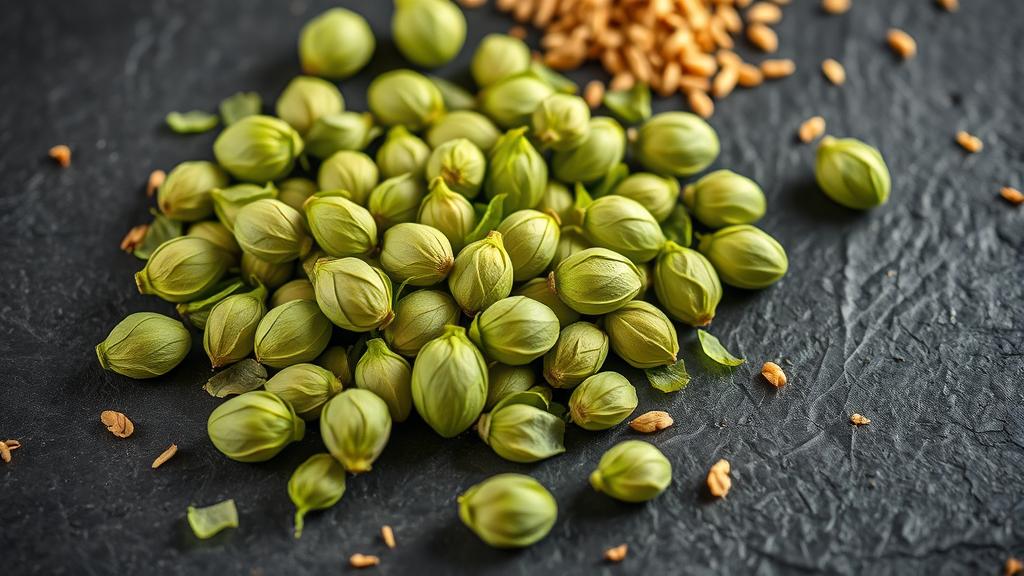 West Coast IPA brewing ingredients: Cascade, Chinook, and Centennial hops with pale malt