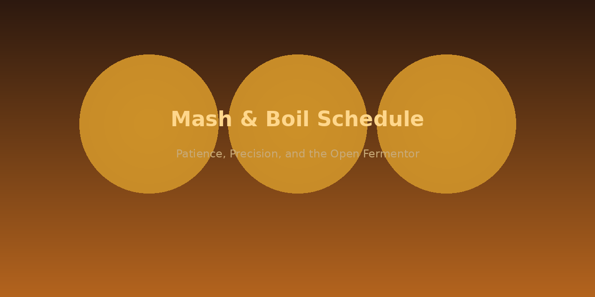 Mash and boil schedule for kellerbier