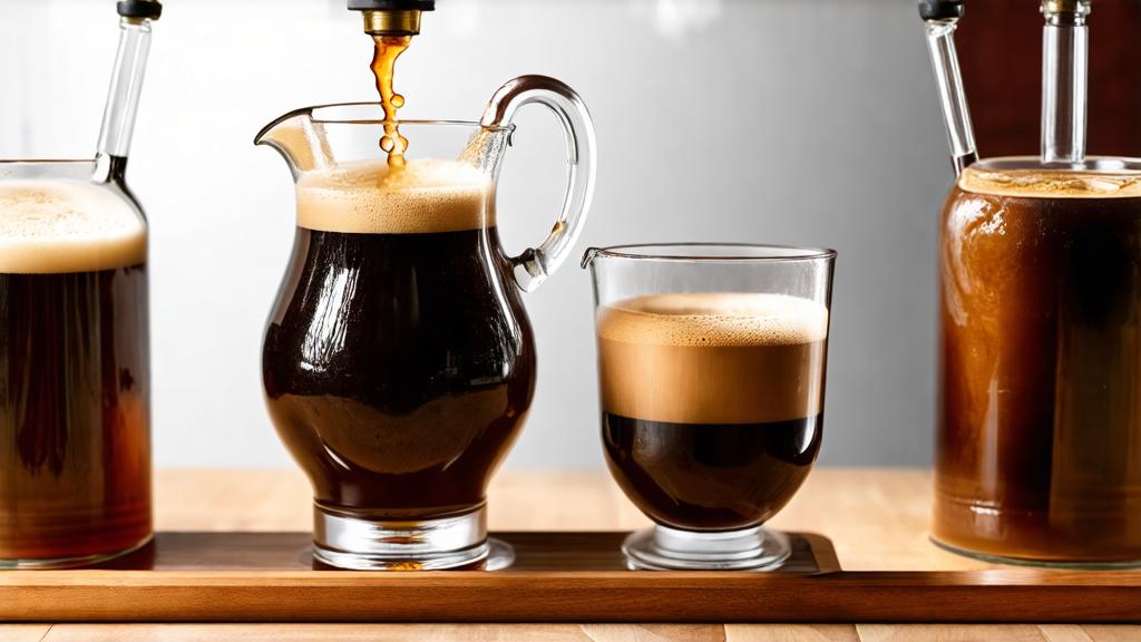Pouring and tasting coffee stout, proper glassware, UK homebrewer evaluation, professional lighting