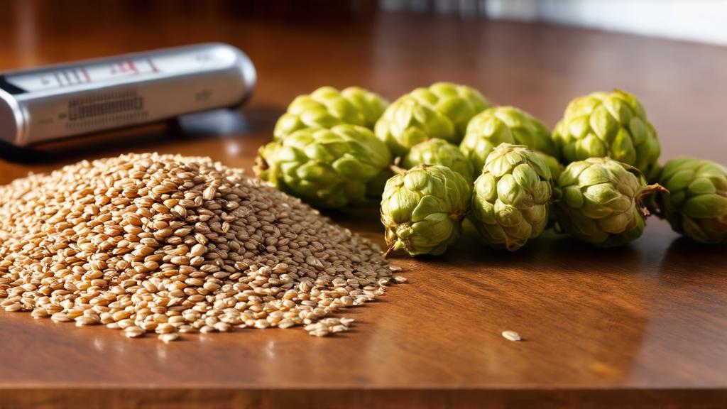 Close-up of smoked malt grains showing charred kernels ready for rauchbier brewing